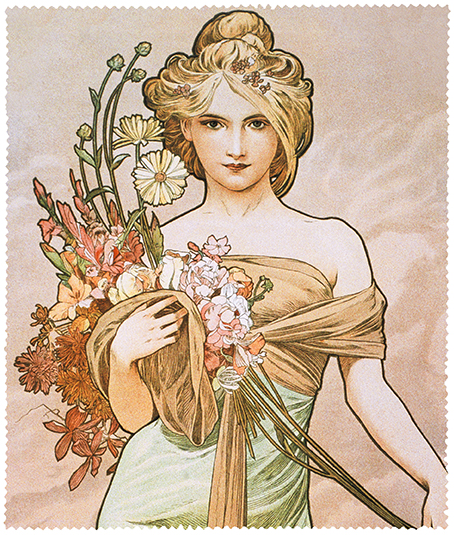 Cleaning Cloth Mucha Spring Plumeria The Museums Co