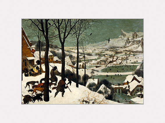 Passe Partout, Bruegel, Hunters in the snow, 39x29cm