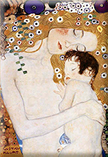 Magnet, Klimt, Mother with child, 80x55mm